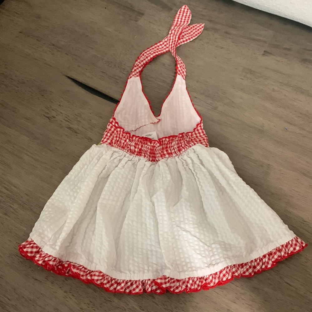 (5/$10) Ladybug halter dress 12M - Picture 3 of 5